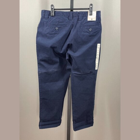 NEW Gap Pants Womens 8 blue chino aubrey straight leg classic preppy - Picture 10 of 12